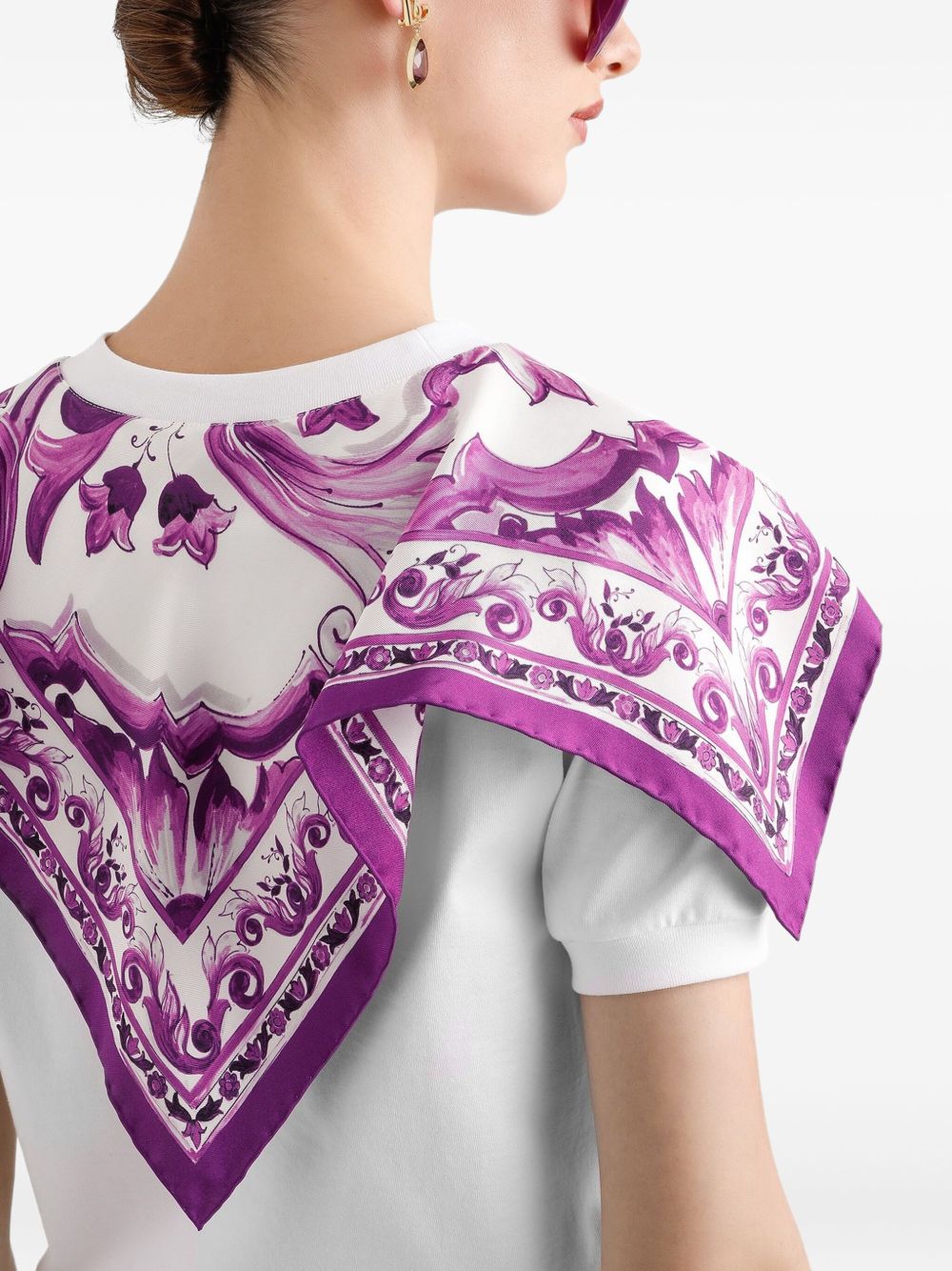 Dolce & Gabbana T-shirts and Polos White Majolica print