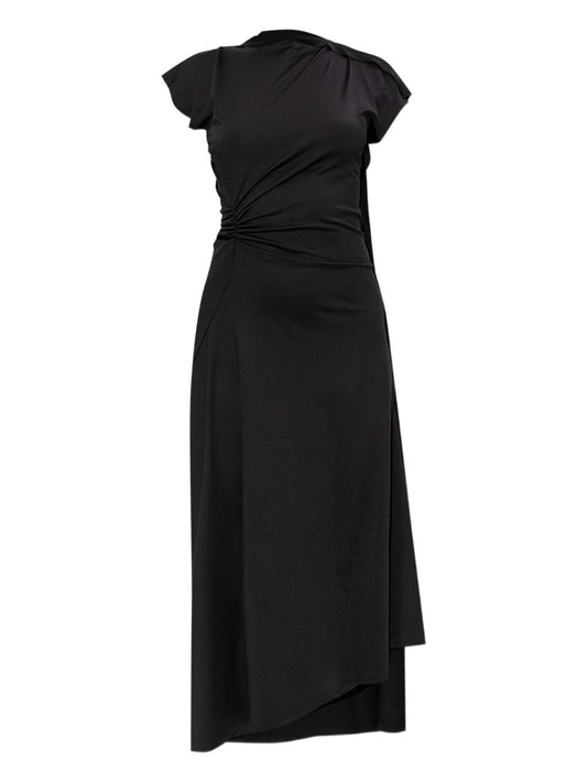 Victoria Beckham Dresses — Black Asymmetrical Draped Dress