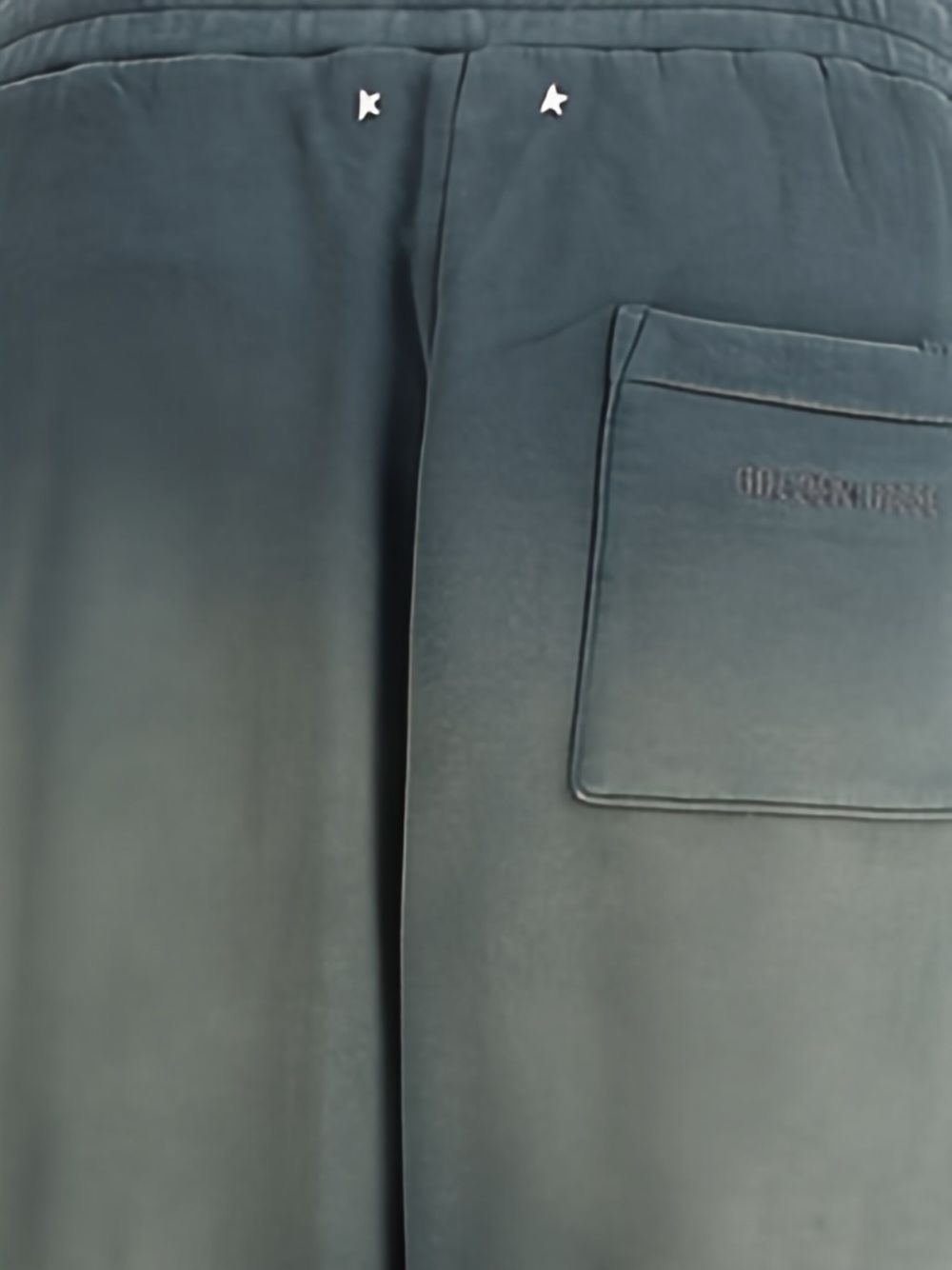 Pantalones deportivos anchos de algodón negro Golden Goose Trousers