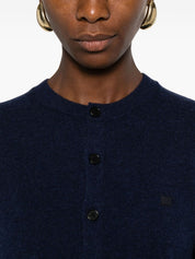 Acne Studios Sweaters Blue wool cardigan