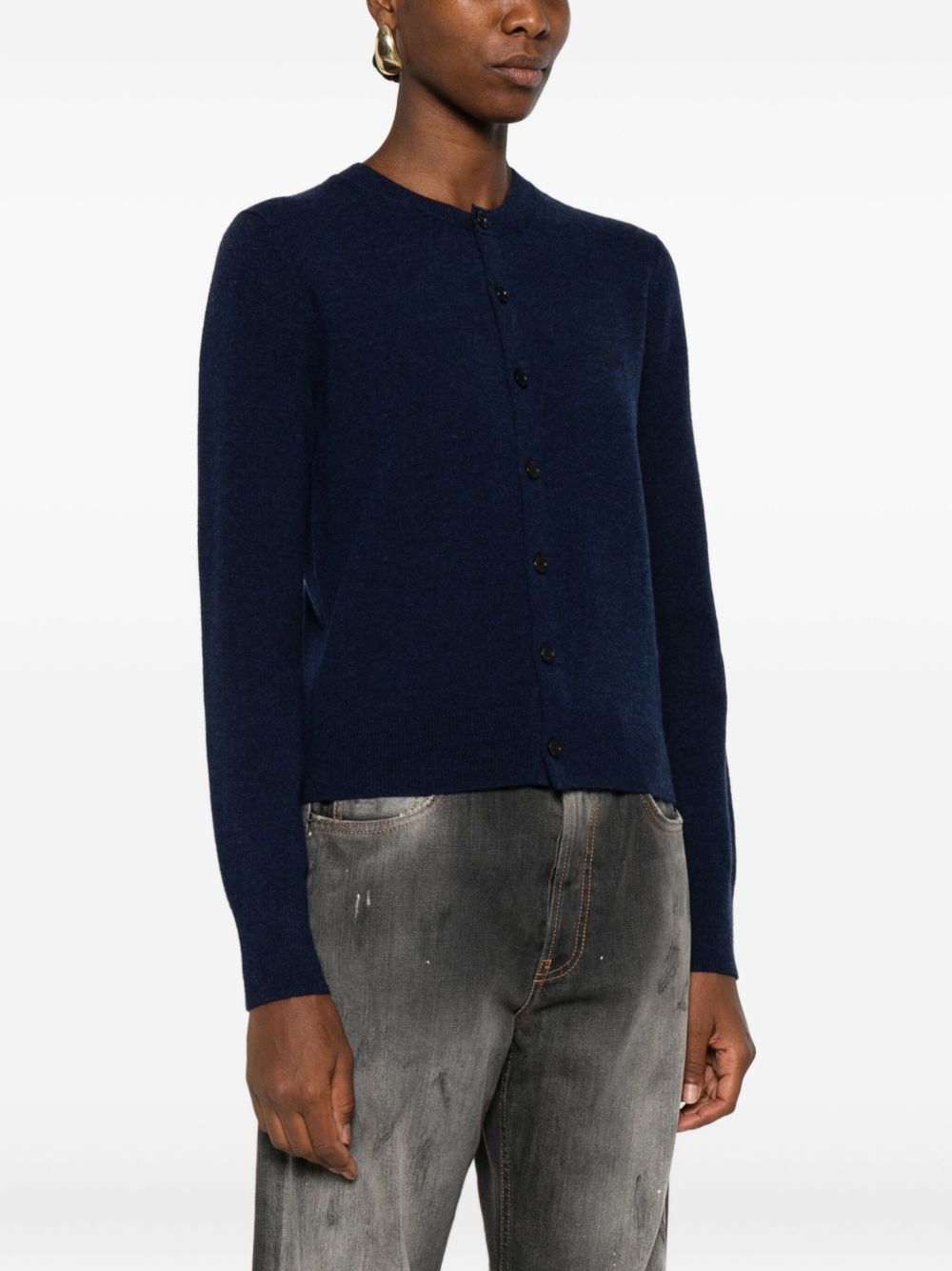 Acne Studios Sweaters Blue wool cardigan