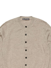 Acne Studios Sweaters Beige wool cardigan