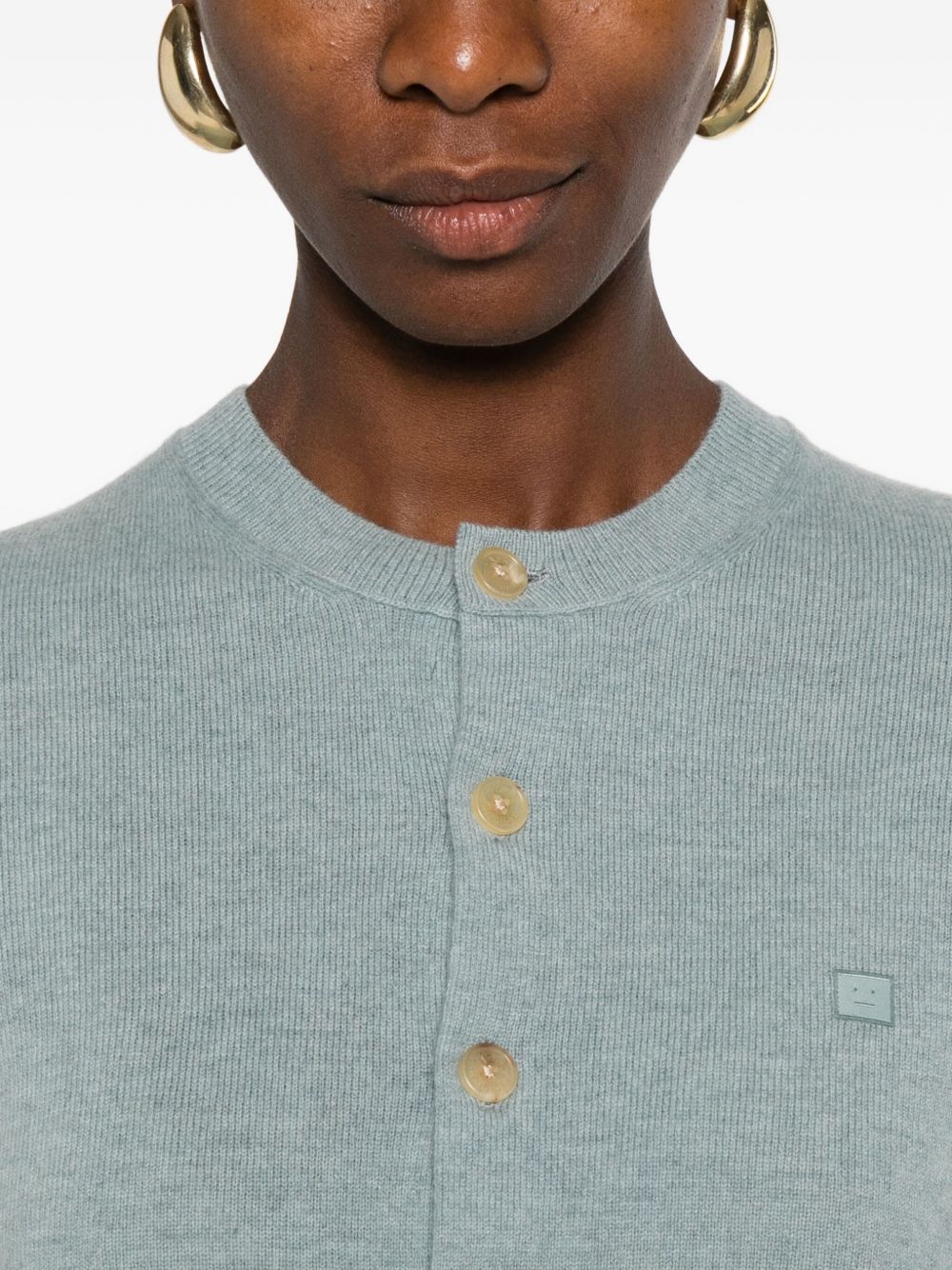 Acne Studios Sweaters Grey wool cardigan