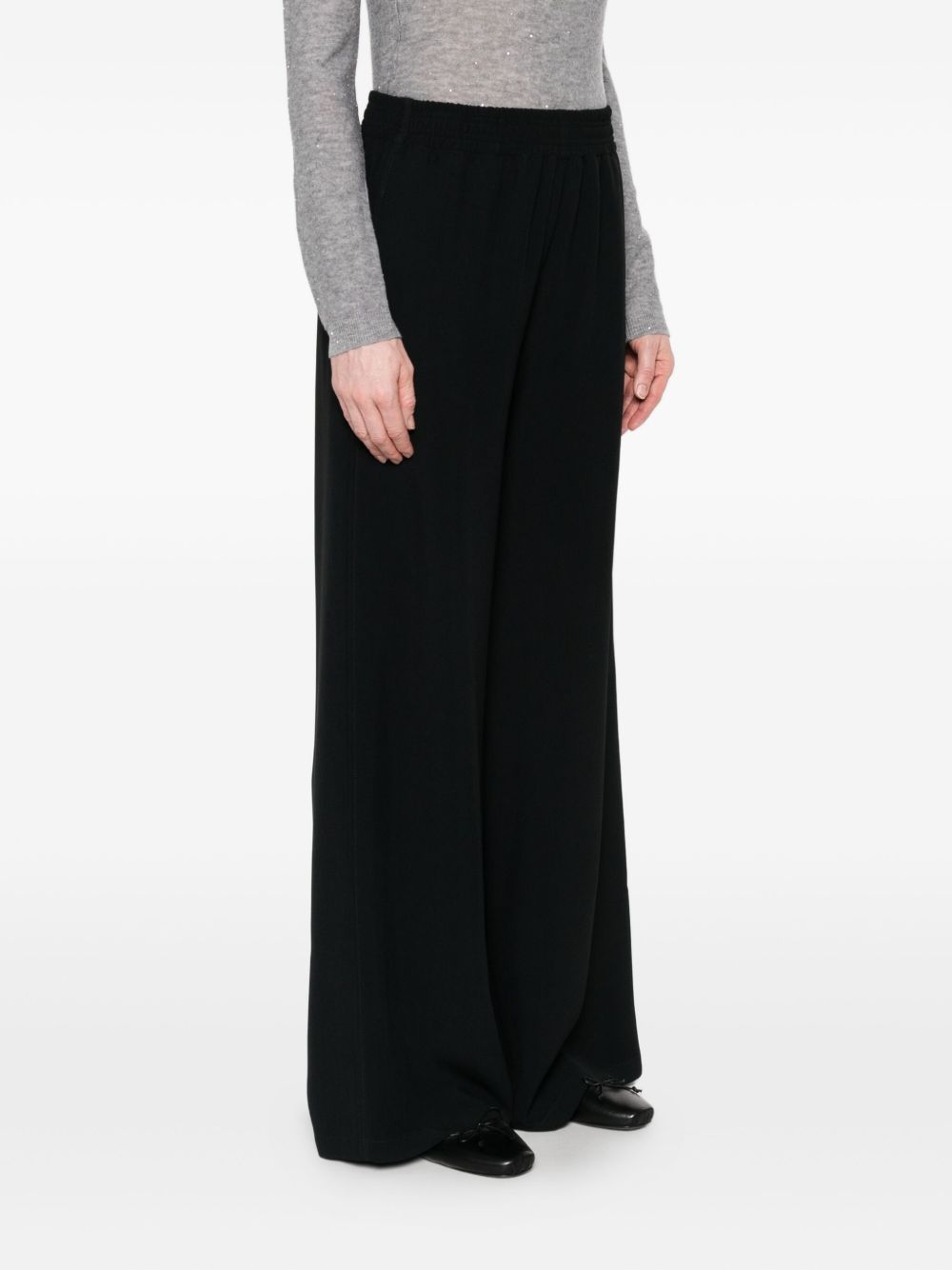 Fabiana Filippi Trousers Black — Wide‑Leg Elegance