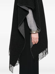 Fabiana Filippi Grey Wool Wrap Jacket