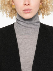 Fabiana Filippi Grey Wool Turtleneck Sweater