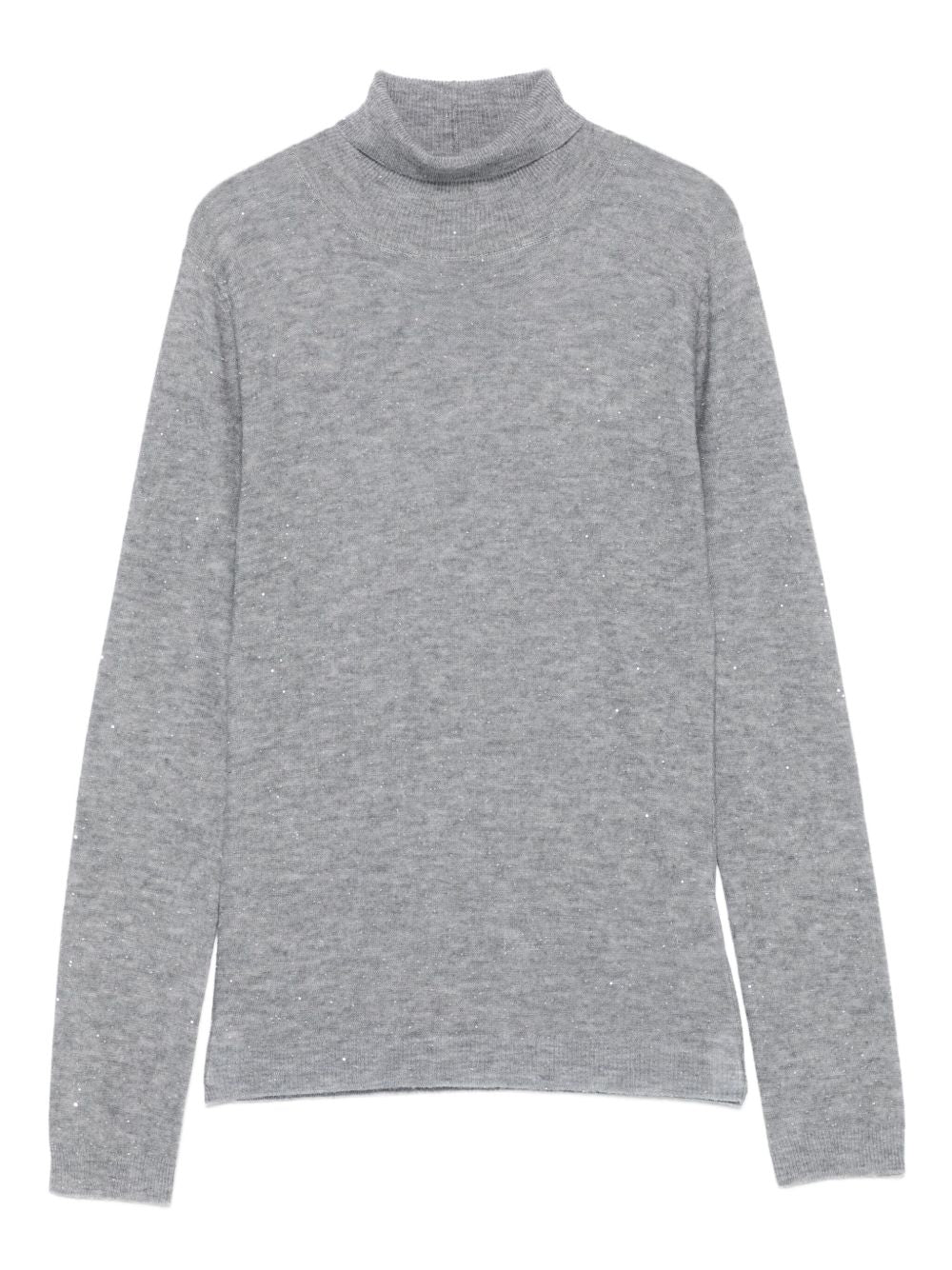 Fabiana Filippi Grey Wool Turtleneck Sweater