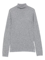 Fabiana Filippi Grey Wool Turtleneck Sweater