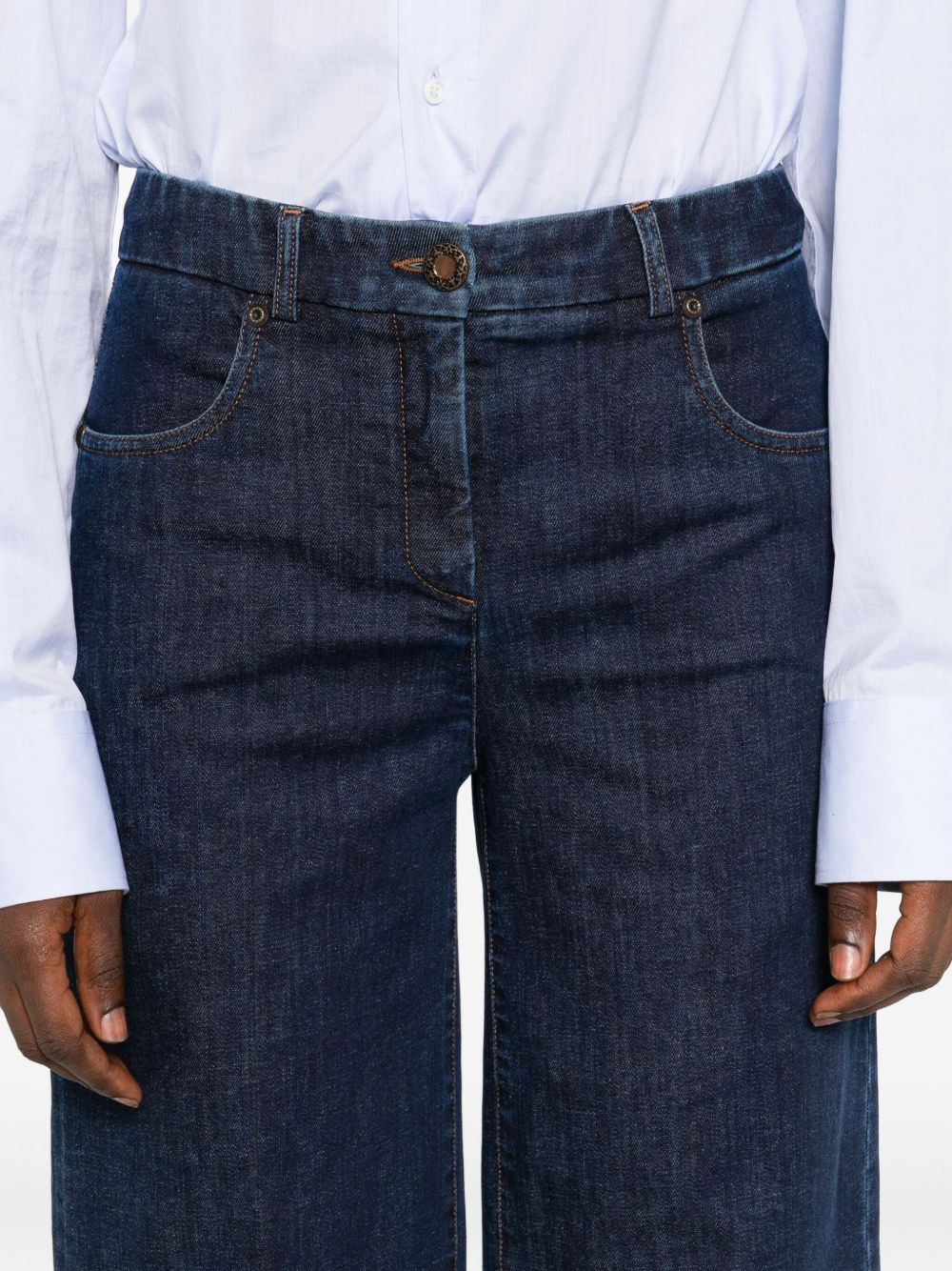 Via Masini 80 Trousers Blue