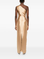 Robes Solace London Maxi dorée à une épaule