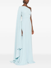 Robe longue asymétrique bleu clair Solace London