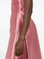 Solace London Dresses Pink satin strapless