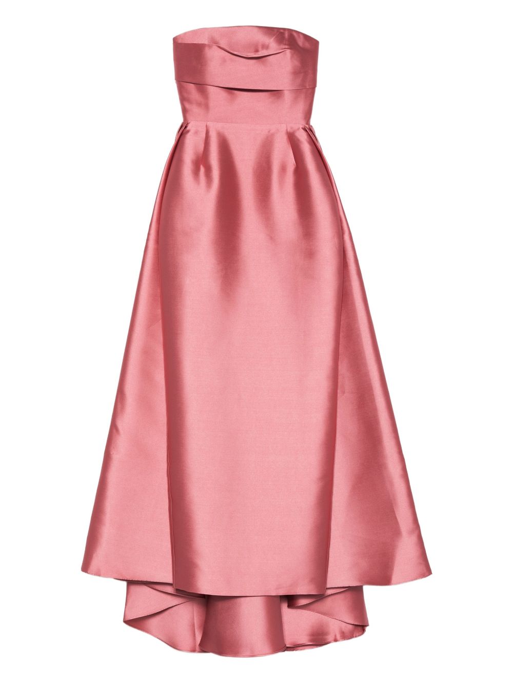 Solace London Dresses Pink satin strapless