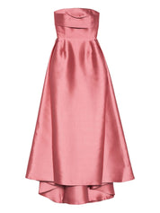 Solace London Dresses Pink satin strapless