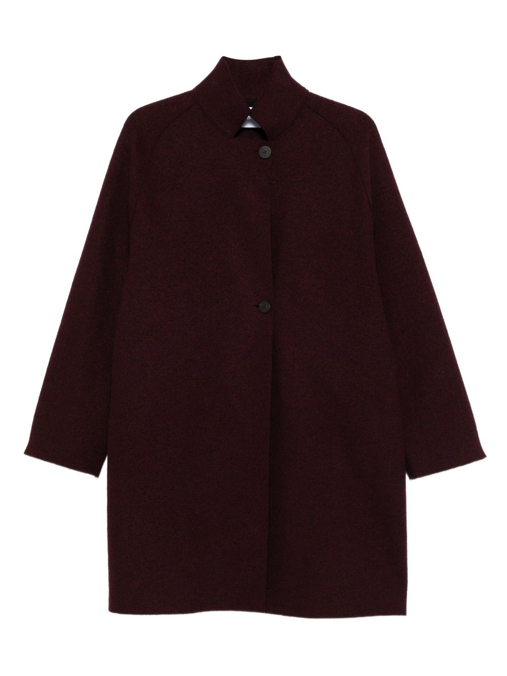 Harris Wharf London Coats Bordeaux — Silk & Nylon Puffer