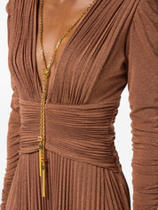 Elisabetta Franchi jacket with gold chain detail