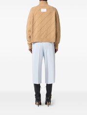 Beige Wool Cashmere Sweater — Elisabetta Franchi
