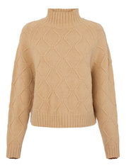 Beige Wool Cashmere Sweater — Elisabetta Franchi