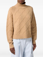 Beige Wool Cashmere Sweater — Elisabetta Franchi