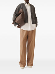 Fabiana Filippi Sweaters Grey — Luxe V‑Neck Knit