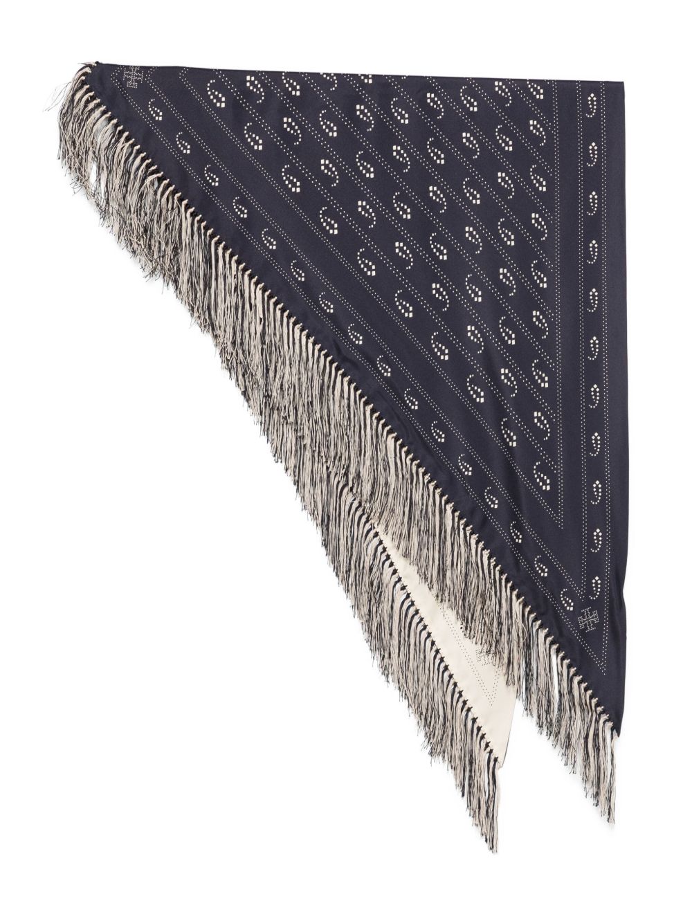 Tory Burch Scarfs Blue silk triangle