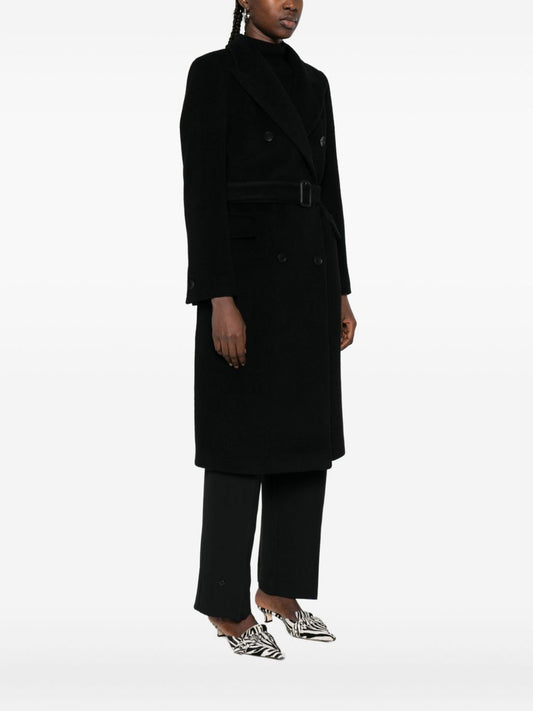 Tagliatore Black Wool Coat — Double‑Breasted Elegance