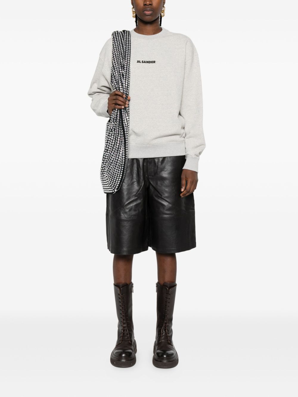 Jil Sander Plus Sweaters Green cotton crew neck