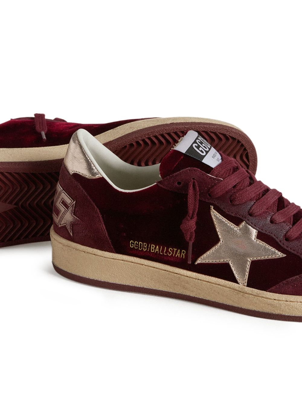 Golden Goose Sneakers Bordeaux leather Ball Star