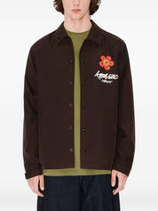 KENZO FUTURA Jackets Brown floral nylon shirt jacket