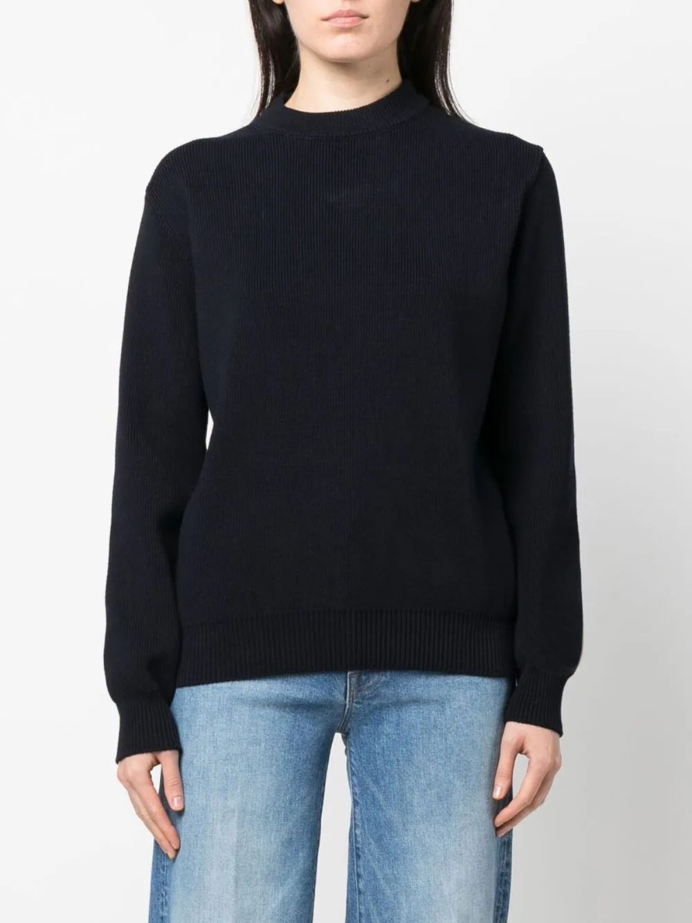 Golden Goose long sleeve T-shirt in blue cotton blend