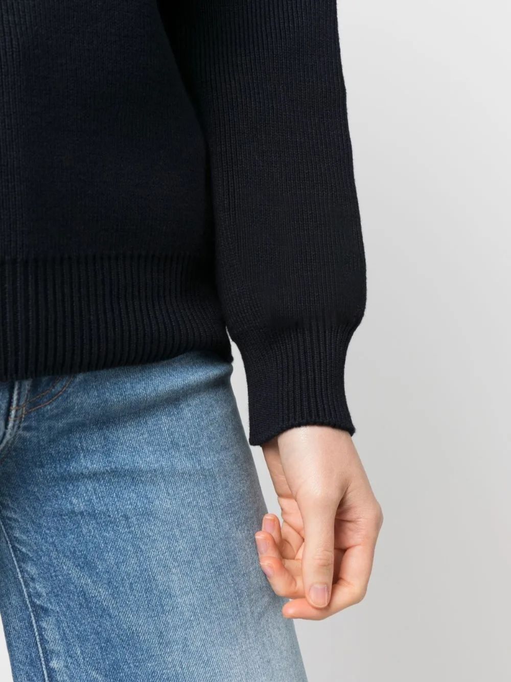 Golden Goose long sleeve T-shirt in blue cotton blend