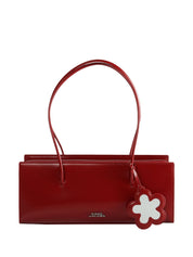 Bolsos Marc Jacobs.. Bolso satchel de piel burdeos