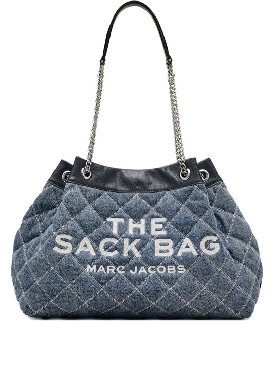 Clear Blue Cotton Shoulder Bag — Marc Jacobs Chain Sack