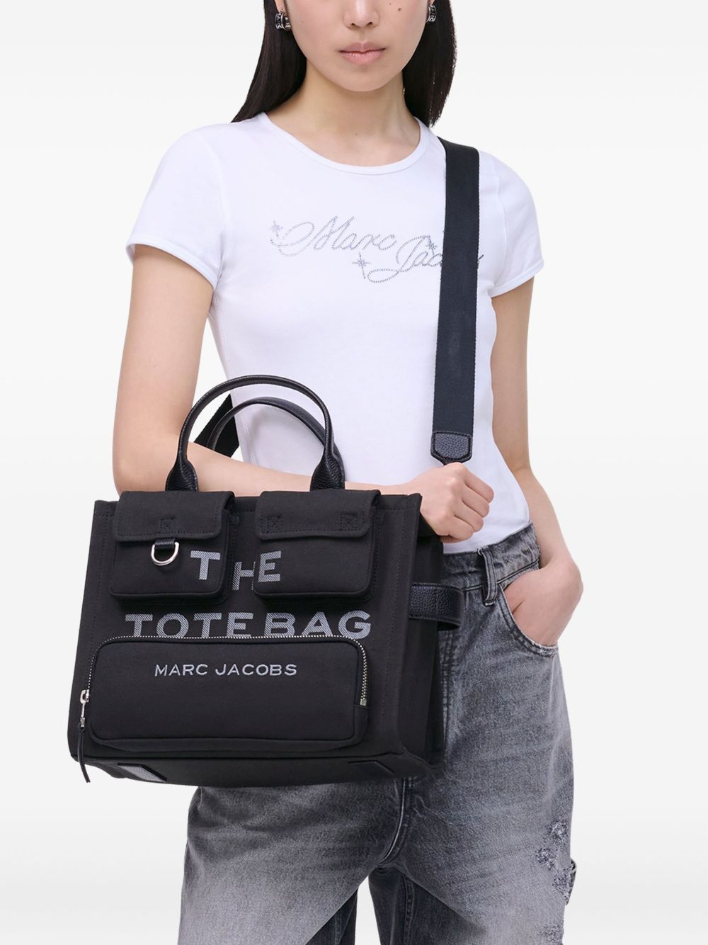 Marc Jacobs Bags.. Black medium cotton tote