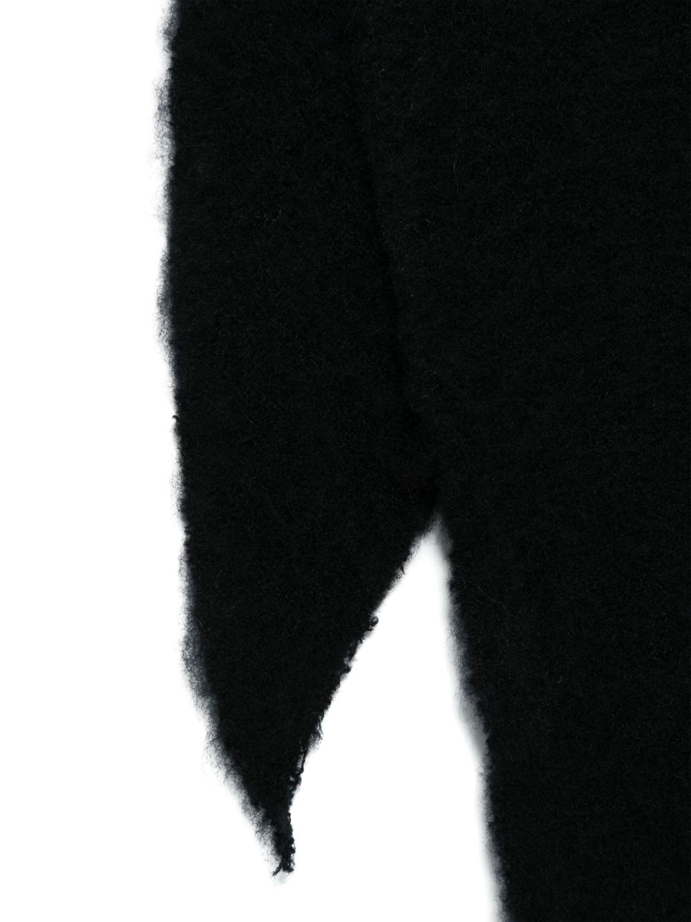 Faliero Sarti Scarfs Black wool-cashmere wrap