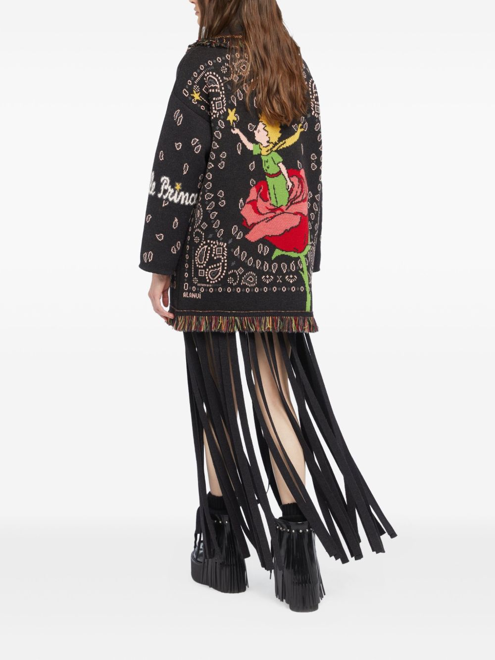 Alanui Sweaters Grey wool cardigan