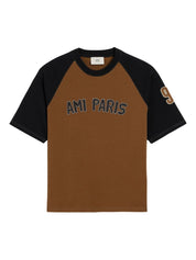 Ami Paris T-shirts and Polos Brown