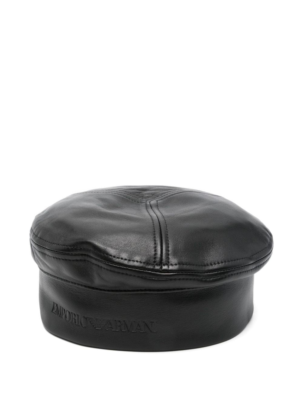 Emporio Armani Hats Black leather basque