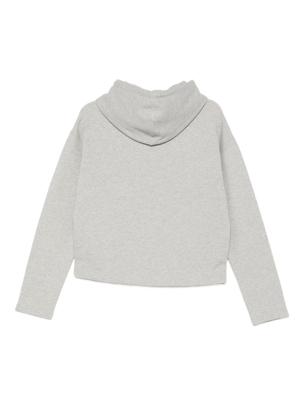 Ami Paris Sweaters Light Grey cotton hoodie