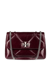 Bolsos Tory Burch.. Bolso de hombro de piel acolchada color burdeos