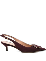 Ferragamo à talon bordeaux