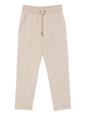 Brunello Cucinelli Trousers Beige — Luxe Cotton Sweatpants