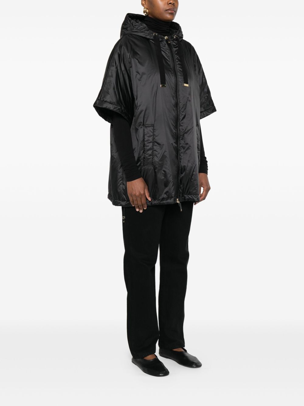 MAX MARA THE CUBE Black Nylon Jacket
