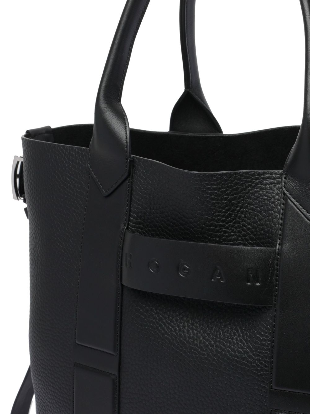 Hogan Pre Bags.. Black calf leather tote