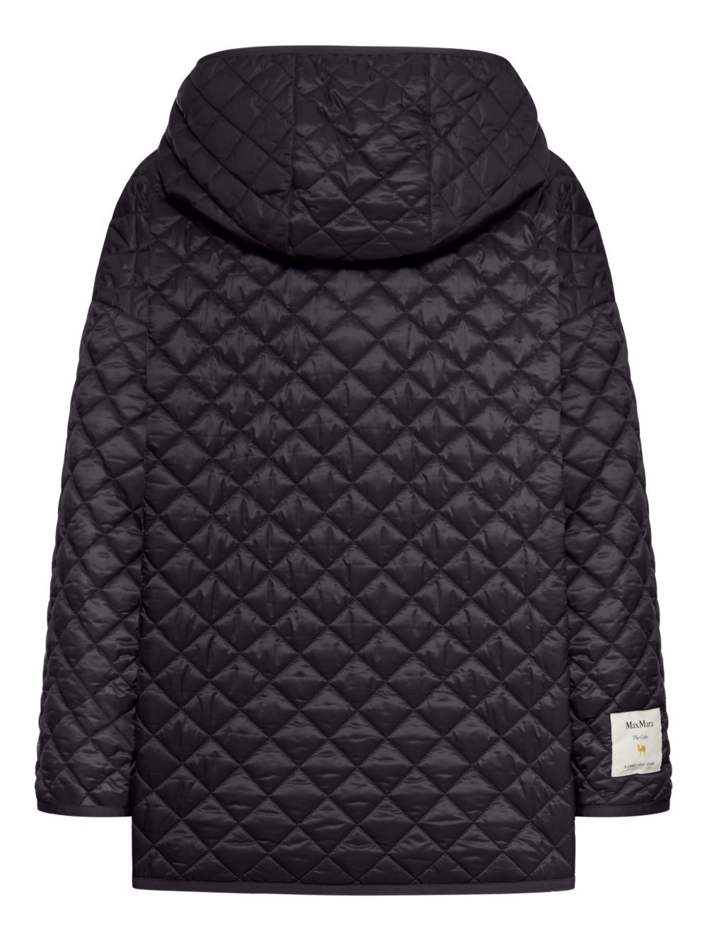 MAX MARA THE CUBE Jackets Black — Quilted Hooded Jacket