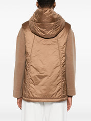 MAX MARA THE CUBE Jackets Brown with hooded nylon down vest