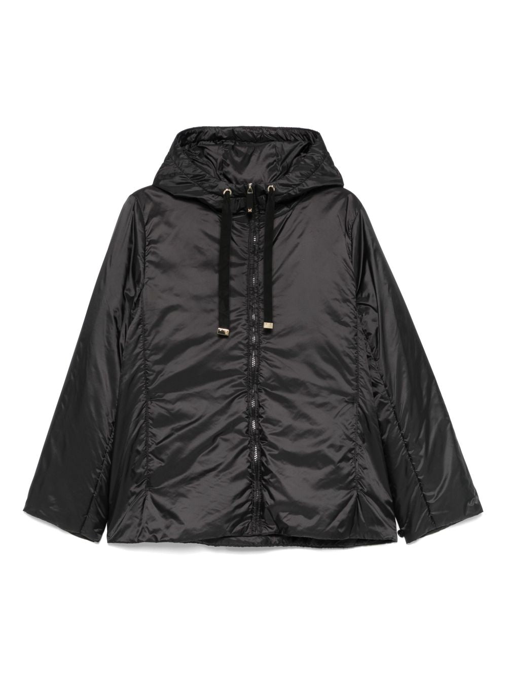 MAX MARA THE CUBE Abrigos Chaqueta negra de nailon con capucha