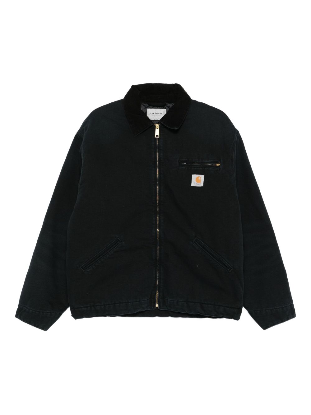 Carhartt Wip Main Jackets Black with corduroy collar