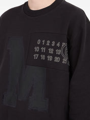 MM6 Maison Margiela Sweaters Black cotton crewneck