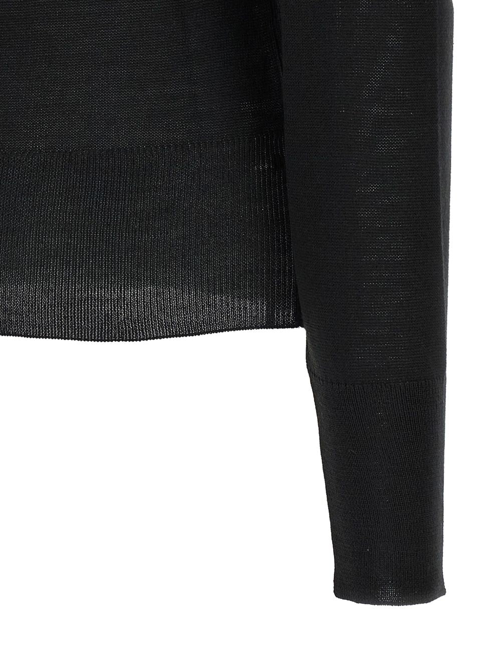 Black Cashmere Turtleneck Sweater — Ermanno Scervino